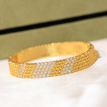 [CharmAmor]Five-row diamond bracelet