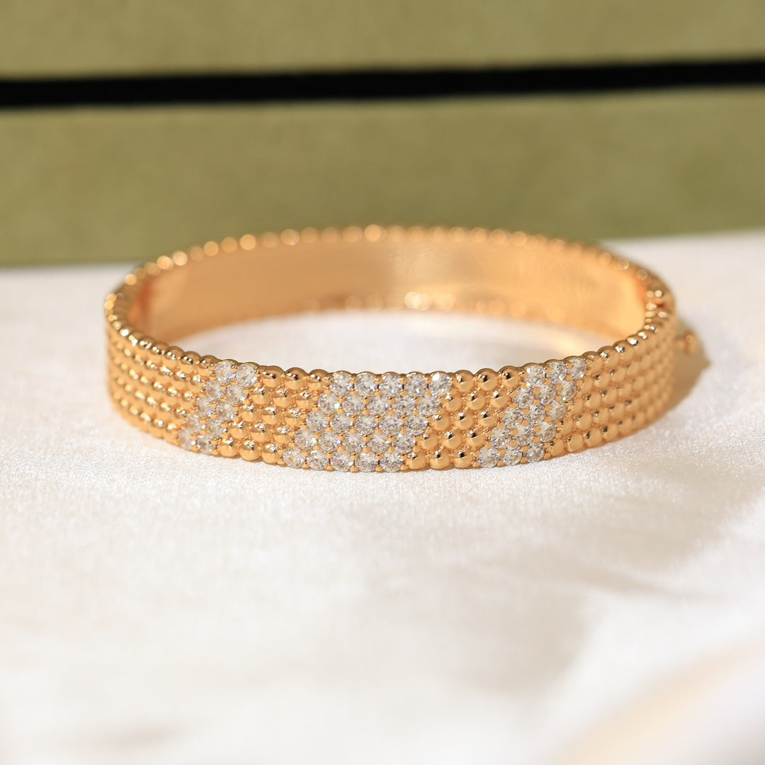 [CharmAmor]Five-row diamond bracelet
