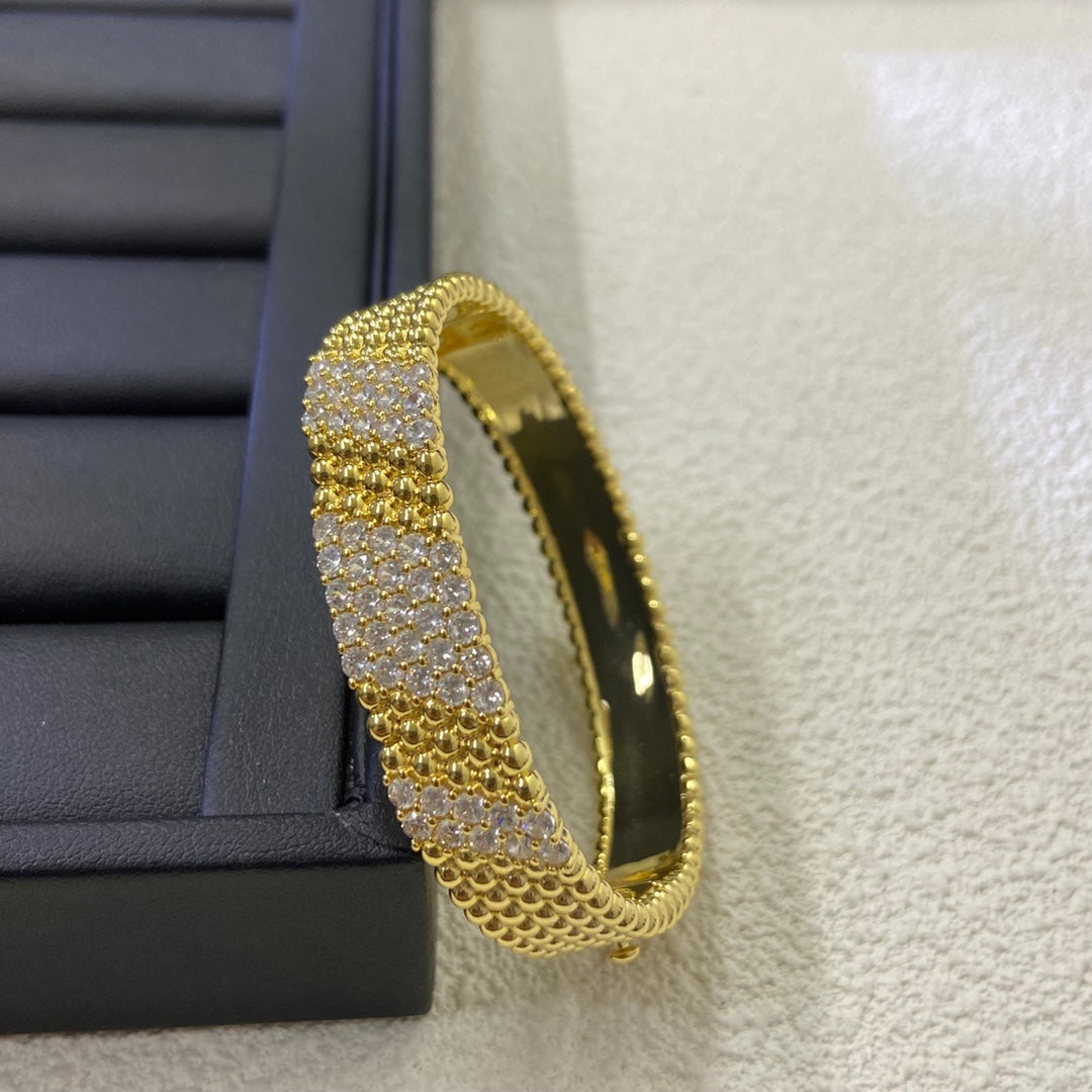 [CharmAmor]Five-row diamond bracelet
