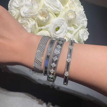 [CharmAmor]Five-row diamond bracelet