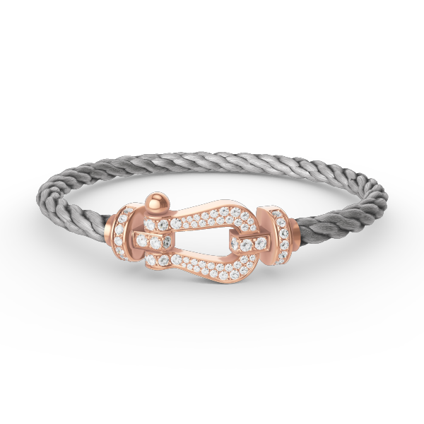 [CharmAmor]FORCE LARGE HORSESHOE FULL DIAMOND BRACELET ROSE GOLD