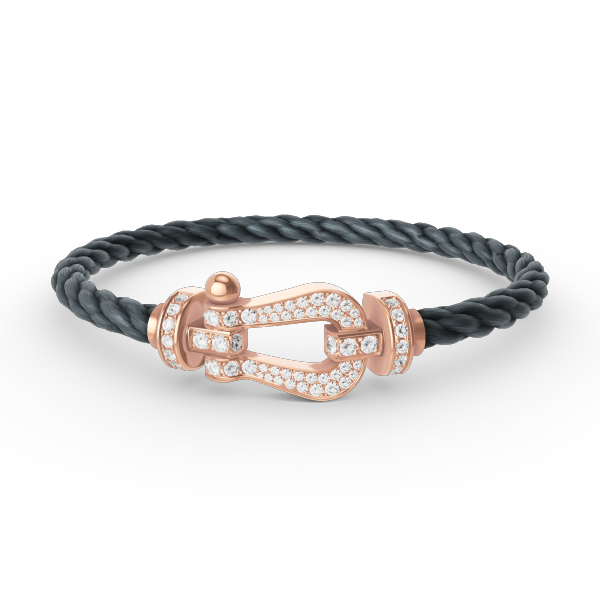 [CharmAmor]FORCE LARGE HORSESHOE FULL DIAMOND BRACELET ROSE GOLD