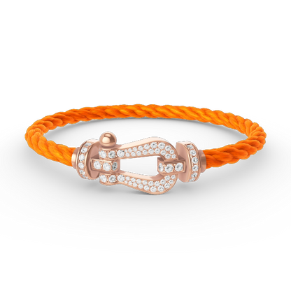[CharmAmor]FORCE LARGE HORSESHOE FULL DIAMOND BRACELET ROSE GOLD