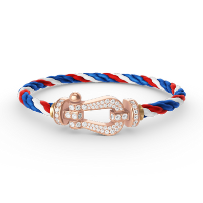 [CharmAmor]FORCE LARGE HORSESHOE FULL DIAMOND BRACELET ROSE GOLD