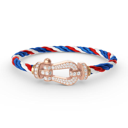 [CharmAmor]FORCE LARGE HORSESHOE FULL DIAMOND BRACELET ROSE GOLD
