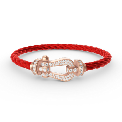 [CharmAmor]FORCE LARGE HORSESHOE FULL DIAMOND BRACELET ROSE GOLD