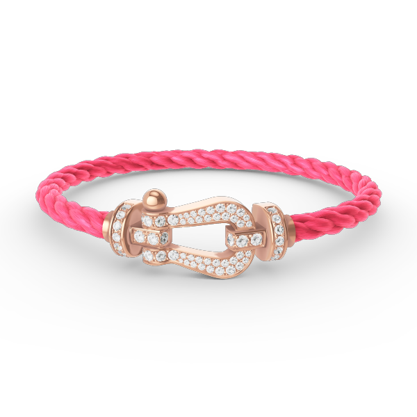 [CharmAmor]FORCE LARGE HORSESHOE FULL DIAMOND BRACELET ROSE GOLD