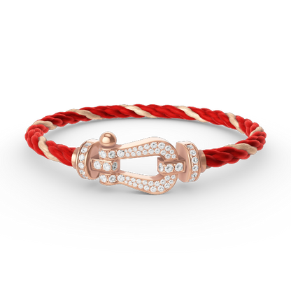 [CharmAmor]FORCE LARGE HORSESHOE FULL DIAMOND BRACELET ROSE GOLD