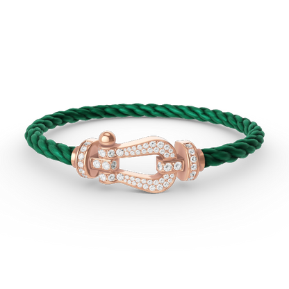 [CharmAmor]FORCE LARGE HORSESHOE FULL DIAMOND BRACELET ROSE GOLD