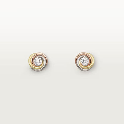[CharmAmor]TRINITY STUD DIAMOND EARRINGS
