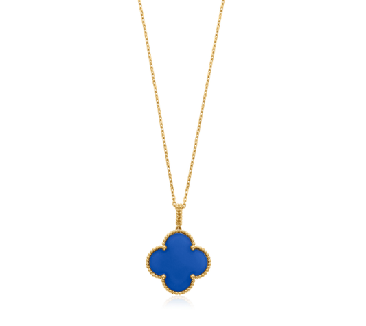 [CharmAmor]CLOVER 25MM NECKLACE TURQUOISE ROSE GOLD