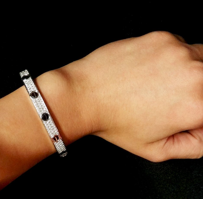 [CharmAmor]LOVE BRACELET 6.1MM DIAMOND-PAVED CERAMIC