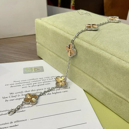 [CharmAmor] CLOVER 5 MOTIF LASER BRACELET COLLECTION
