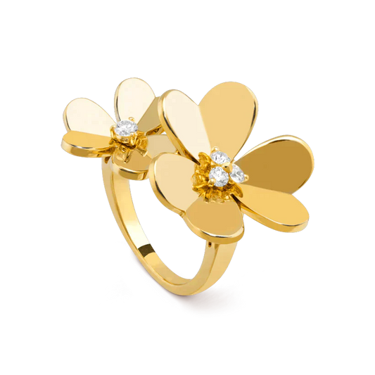 [CharmAmor]CLOVER COMOS GOLD DIAMOND RING