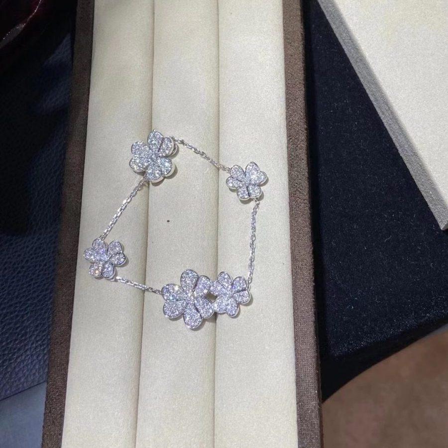 [CharmAmor]FRIVOLE SILVER 5 FLOWERS BRACELET