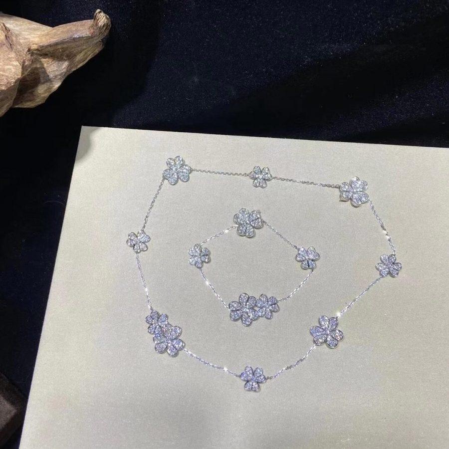 [CharmAmor]FRIVOLE SILVER 5 FLOWERS BRACELET