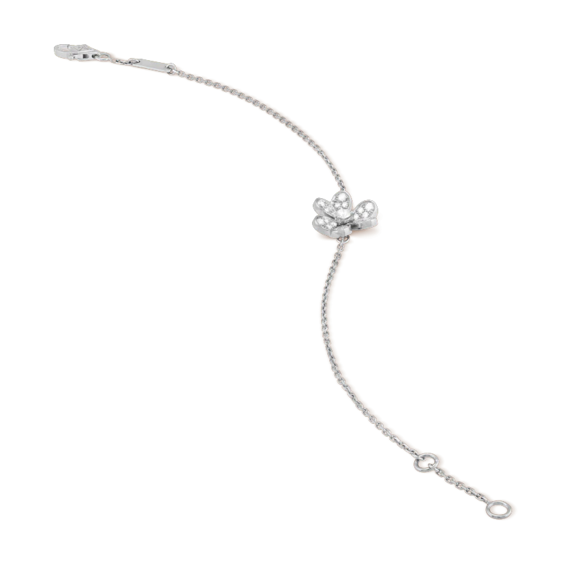[CharmAmor]FRIVOLE SILVER FLOWER DIAMOND BRACELET