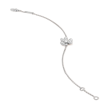 [CharmAmor]FRIVOLE SILVER FLOWER DIAMOND BRACELET