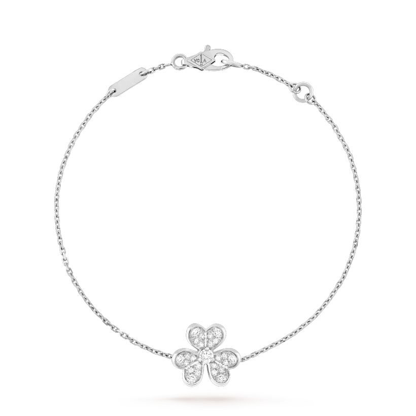 [CharmAmor]FRIVOLE SILVER FLOWER DIAMOND BRACELET