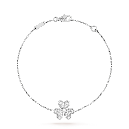 [CharmAmor]FRIVOLE SILVER FLOWER DIAMOND BRACELET
