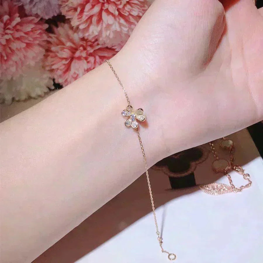 [CharmAmor]FRIVOLE GOLD FLOWER DIAMOND BRACELET