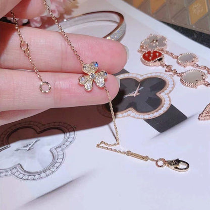 [CharmAmor]FRIVOLE GOLD FLOWER DIAMOND BRACELET