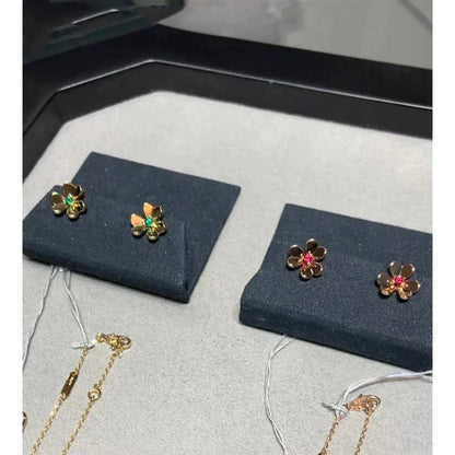 [CharmAmor]FRIVOLE  FLOWER PINK EARRINGS
