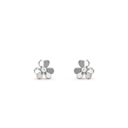 [CharmAmor]FRIVOLE MINI SILVER FLOWER EARRINGS