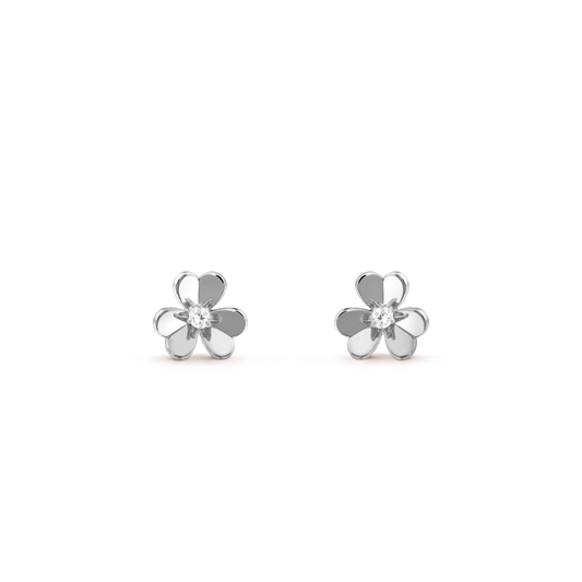 [CharmAmor]FRIVOLE MINI SILVER FLOWER EARRINGS