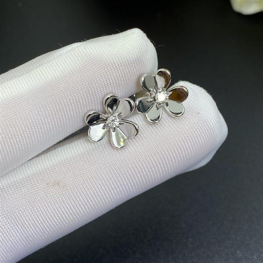 [CharmAmor]FRIVOLE MINI SILVER FLOWER EARRINGS