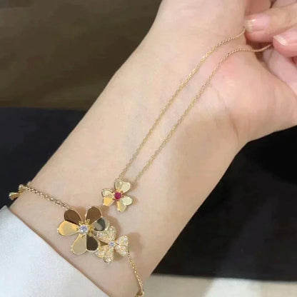 [CharmAmor]FRIVOLE GOLD FLOWER NECKLACE