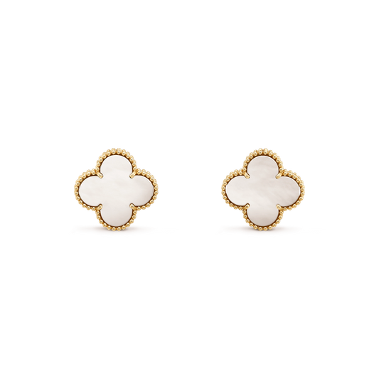 [CharmAmor]CLOVER MINI GOLD EARRINGS