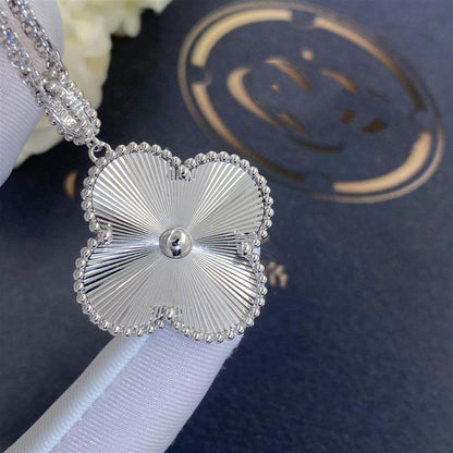 [CharmAmor]CLOVER 25MM SILVER BIG CLOVER NECKLACE