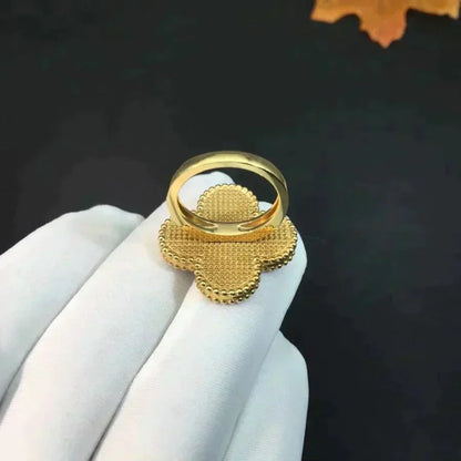 [CharmAmor]CLOVER MALACHITE RING