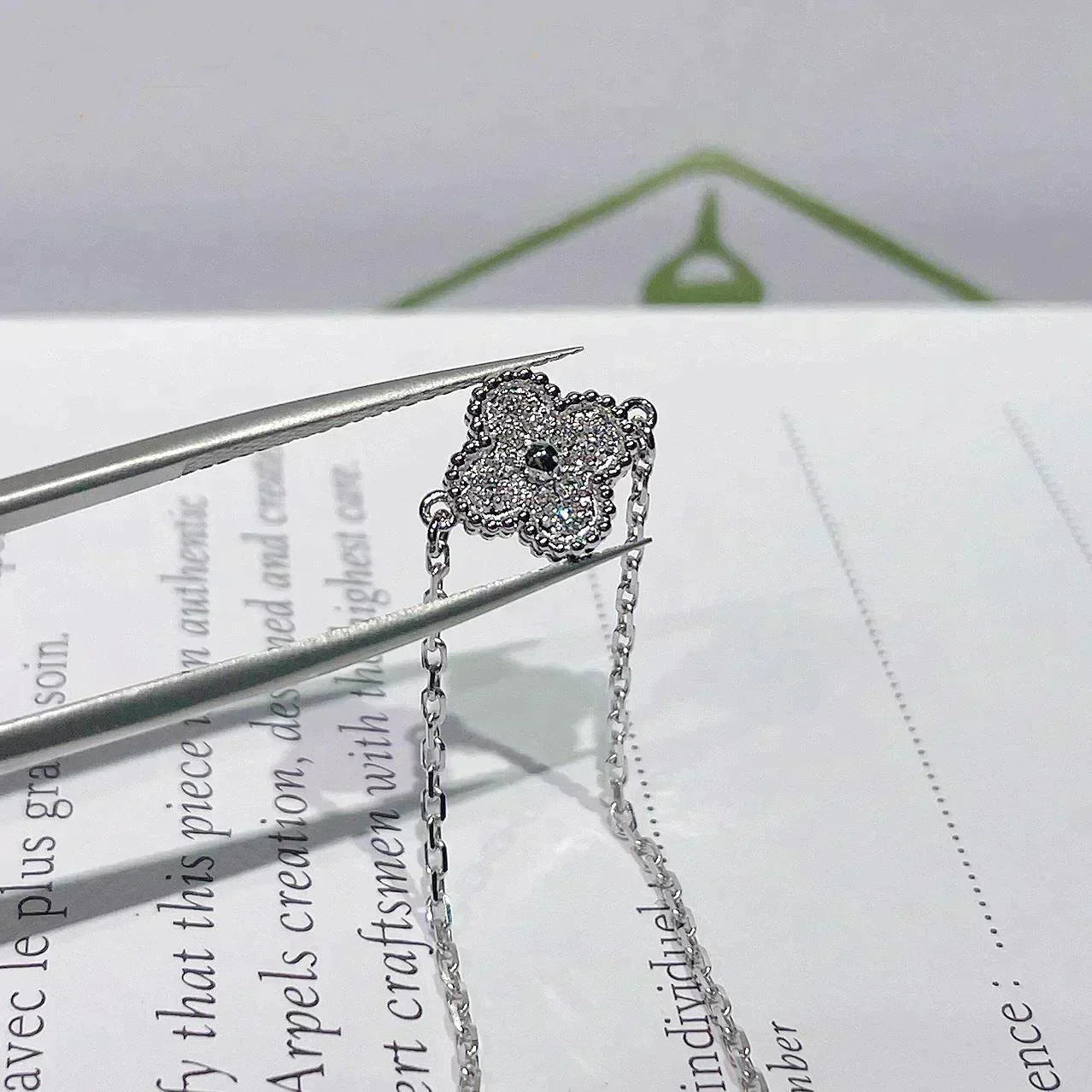 [CharmAmor]CLOVER  SINGLE FLOWER BRACELET SILVER