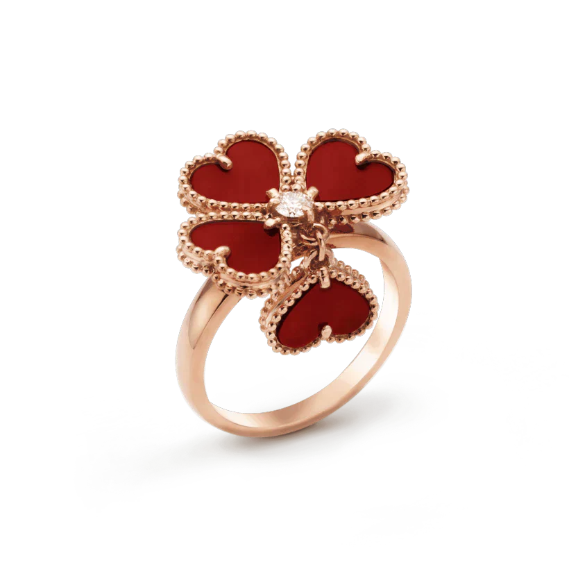 [CharmAmor]SWEET CLOVER CARNELIAN RING