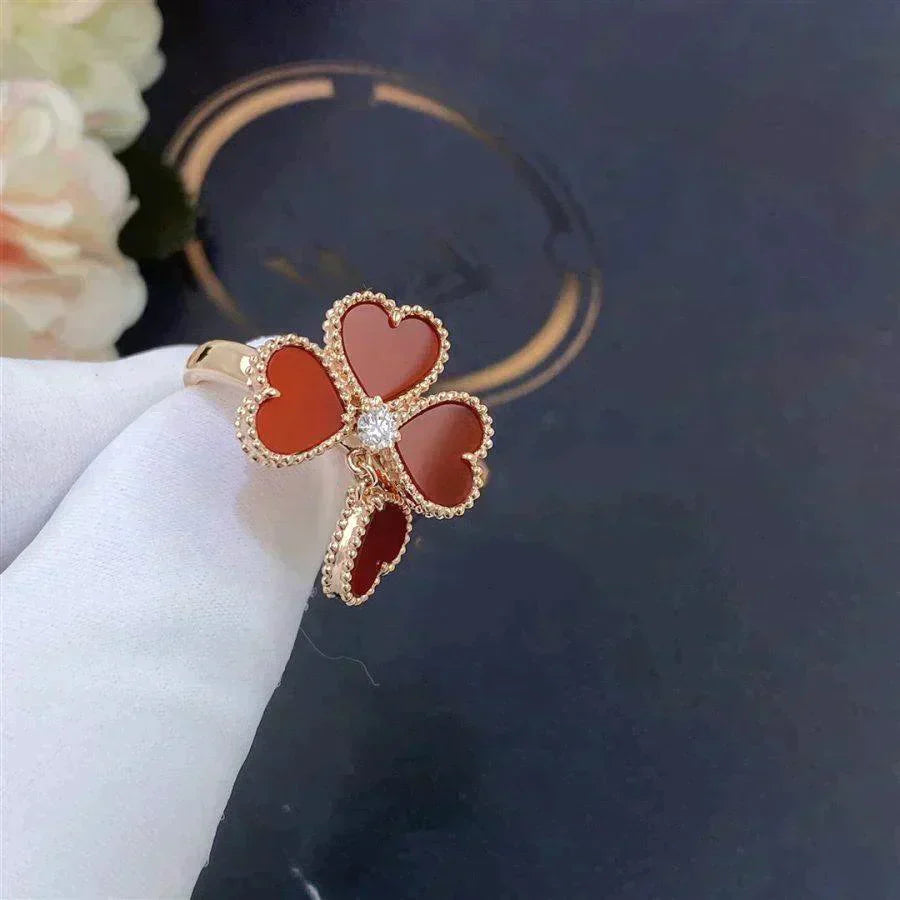 [CharmAmor]SWEET CLOVER CARNELIAN RING