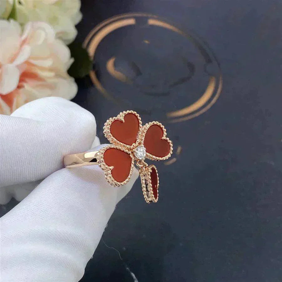 [CharmAmor]SWEET CLOVER CARNELIAN RING