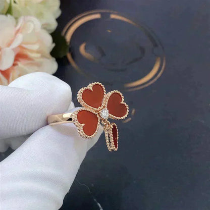 [CharmAmor]SWEET CLOVER CARNELIAN RING