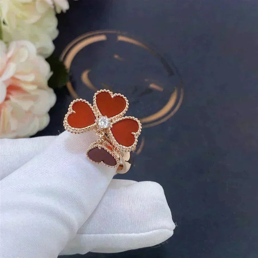 [CharmAmor]SWEET CLOVER CARNELIAN RING
