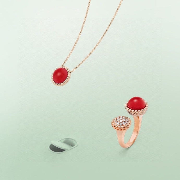 [CharmAmor]PERLEE COULEURS DIAMOND ROSE GOLD BETWEEN THE FINGER RING