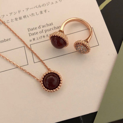 [CharmAmor]PERLEE COULEURS DIAMOND ROSE GOLD BETWEEN THE FINGER RING