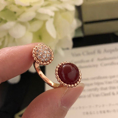 [CharmAmor]PERLEE COULEURS DIAMOND ROSE GOLD BETWEEN THE FINGER RING