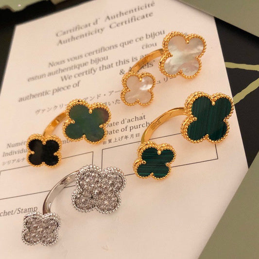 [CharmAmor]CLOVER BETWEEN THE FINGER RING