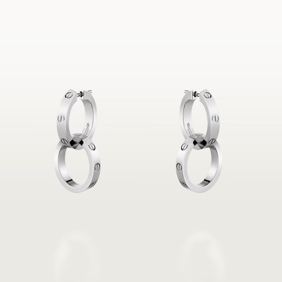 [CharmAmor]LOVE 3.3MM DANGLE EARRINGS