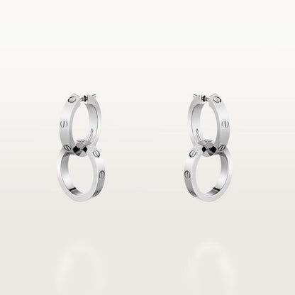 [CharmAmor]LOVE 3.3MM DANGLE EARRINGS