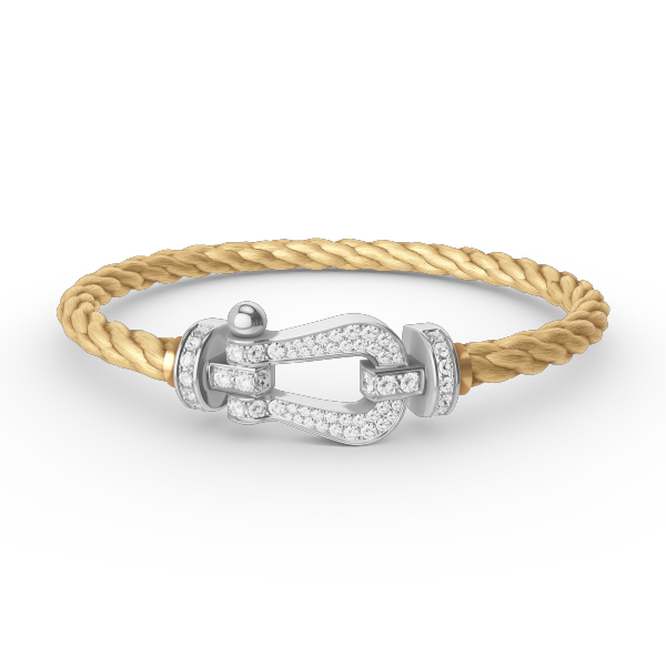 [CharmAmor]FORCE LARGE HORSESHOE FULL DIAMOND BRACELET SILVER
