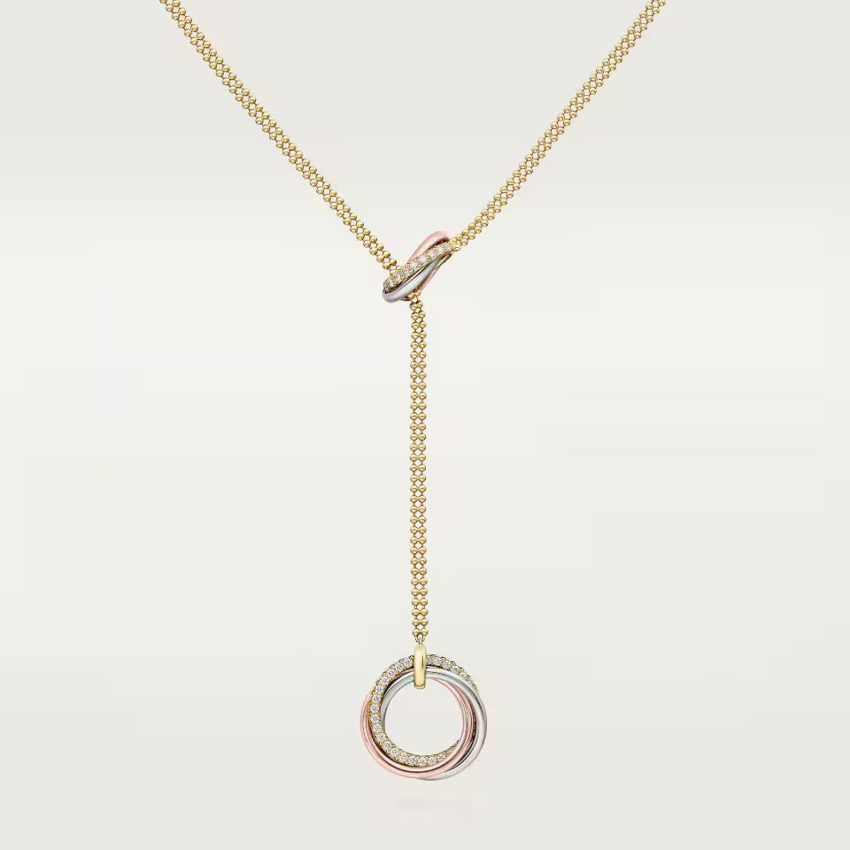 [CharmAmor]TRINITY DIAMONDS NECKLACE