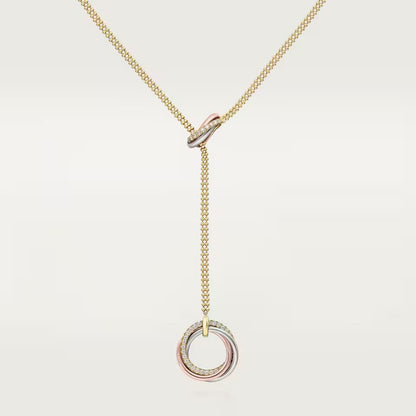 [CharmAmor]TRINITY DIAMONDS NECKLACE