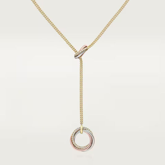 [CharmAmor]TRINITY DIAMONDS NECKLACE